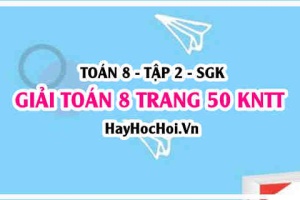Giải Toán 8 trang 50 tập 2 Kết nối tri thức